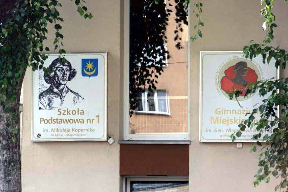 kasetony świetlne dla szkoły nr1 w Mińsku Mazowieckim