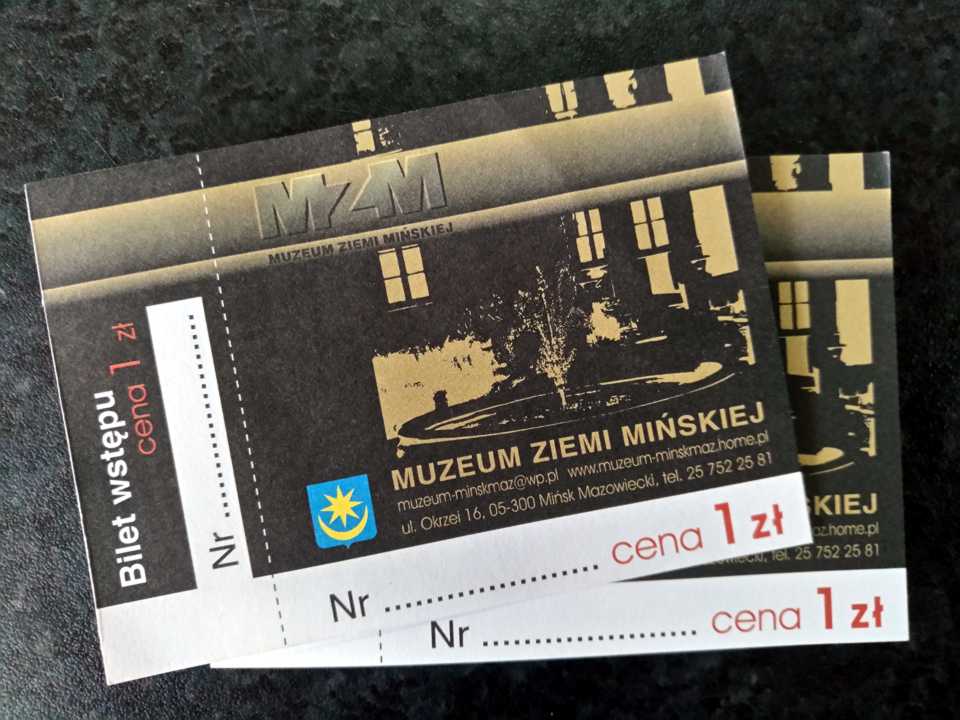 projekt i druk bilety dla MZM Mińsk Mazowiecki