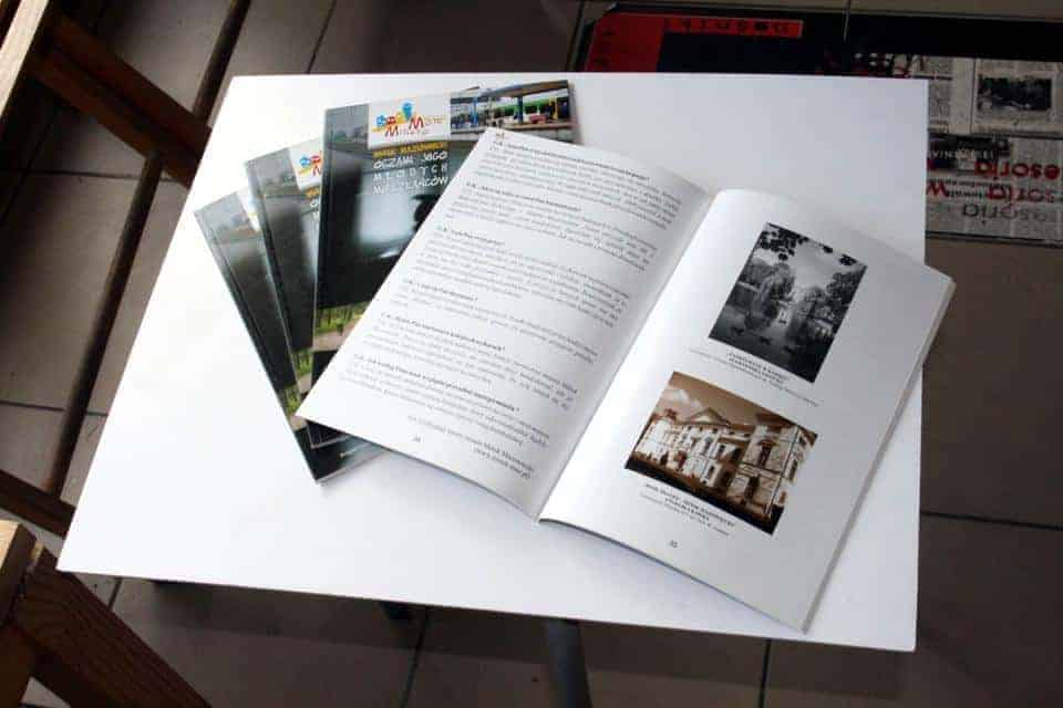projekt i wydawnictwo broszury Moje Miasto Mińsk