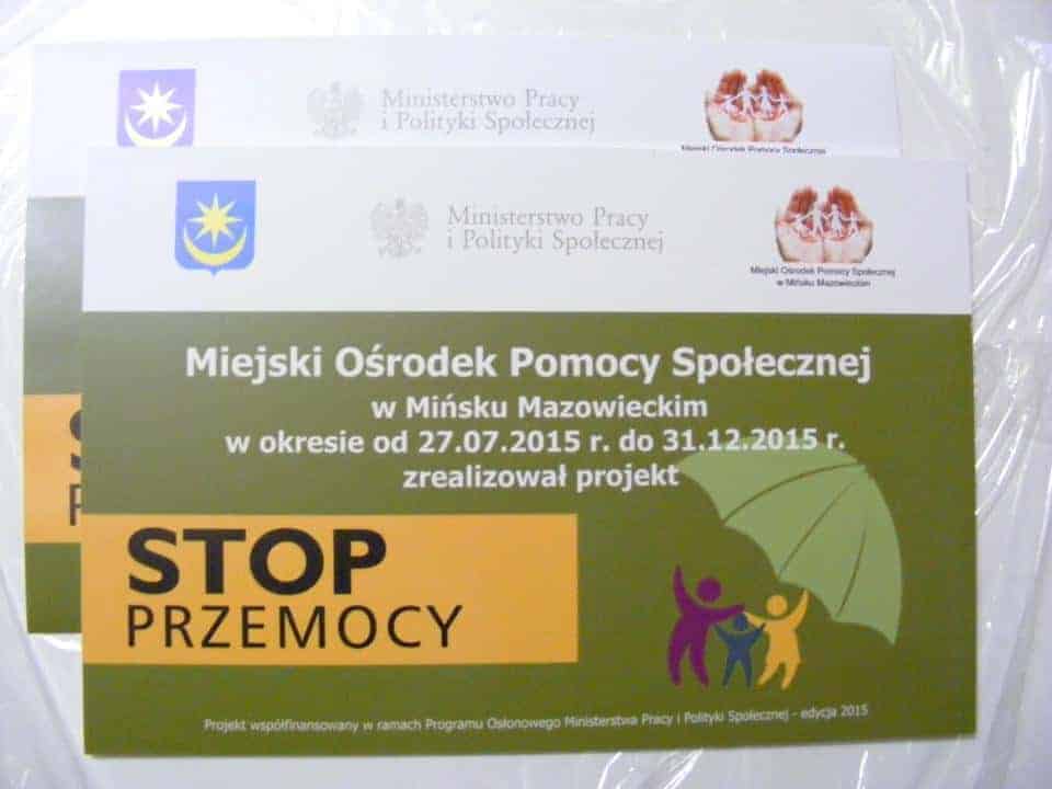 tabliczki z pcv MOPS Mińsk Mazowiecki