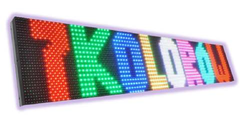 wyświetlacze tekstowe graficzne LED 7 kolorow
