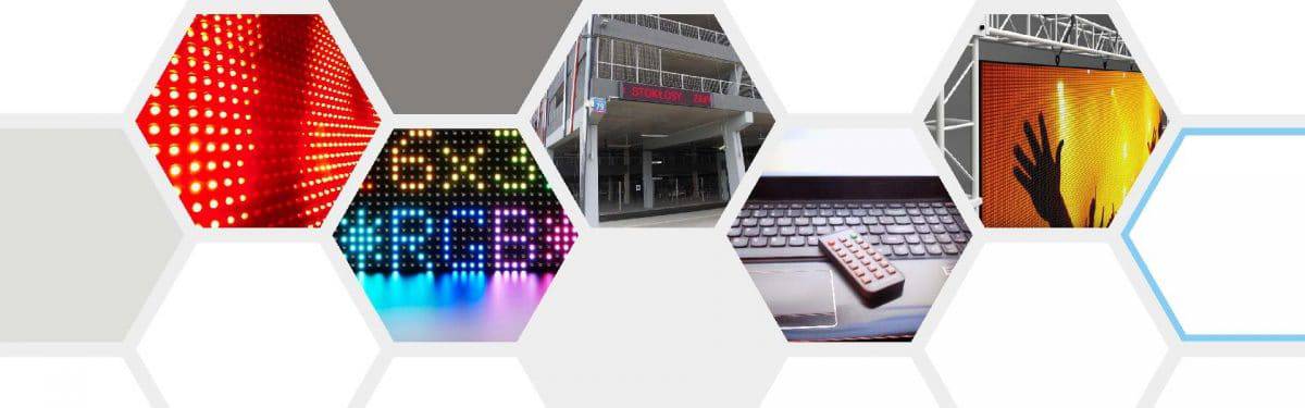 wyświetlacze tekstu tablice LED ekrany diodowe