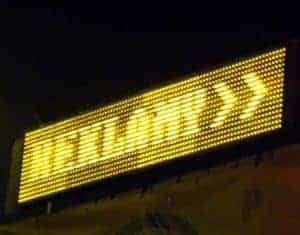 reklamowy wyświetlacz graficzny LED żółte diody N