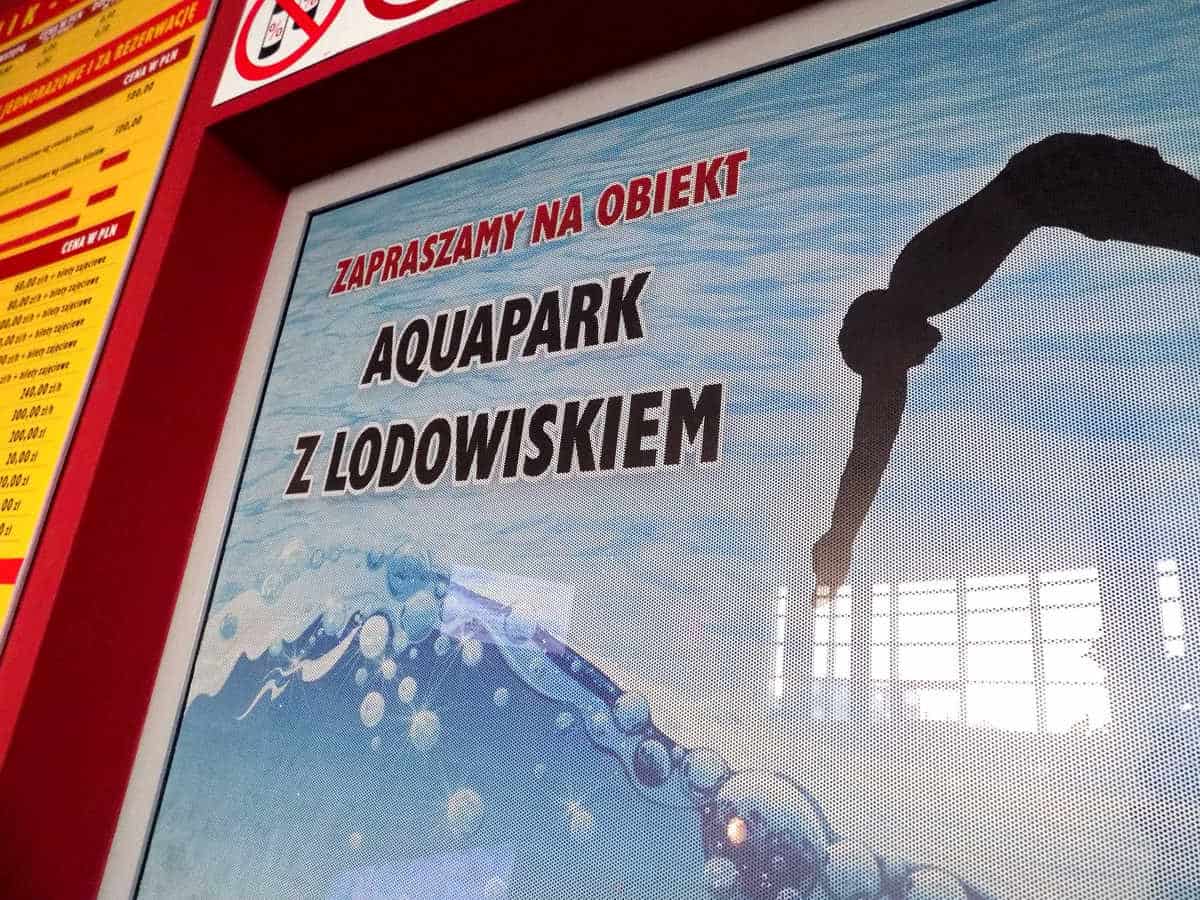 naklejka na okno aquapark lodowisko mosir mmz