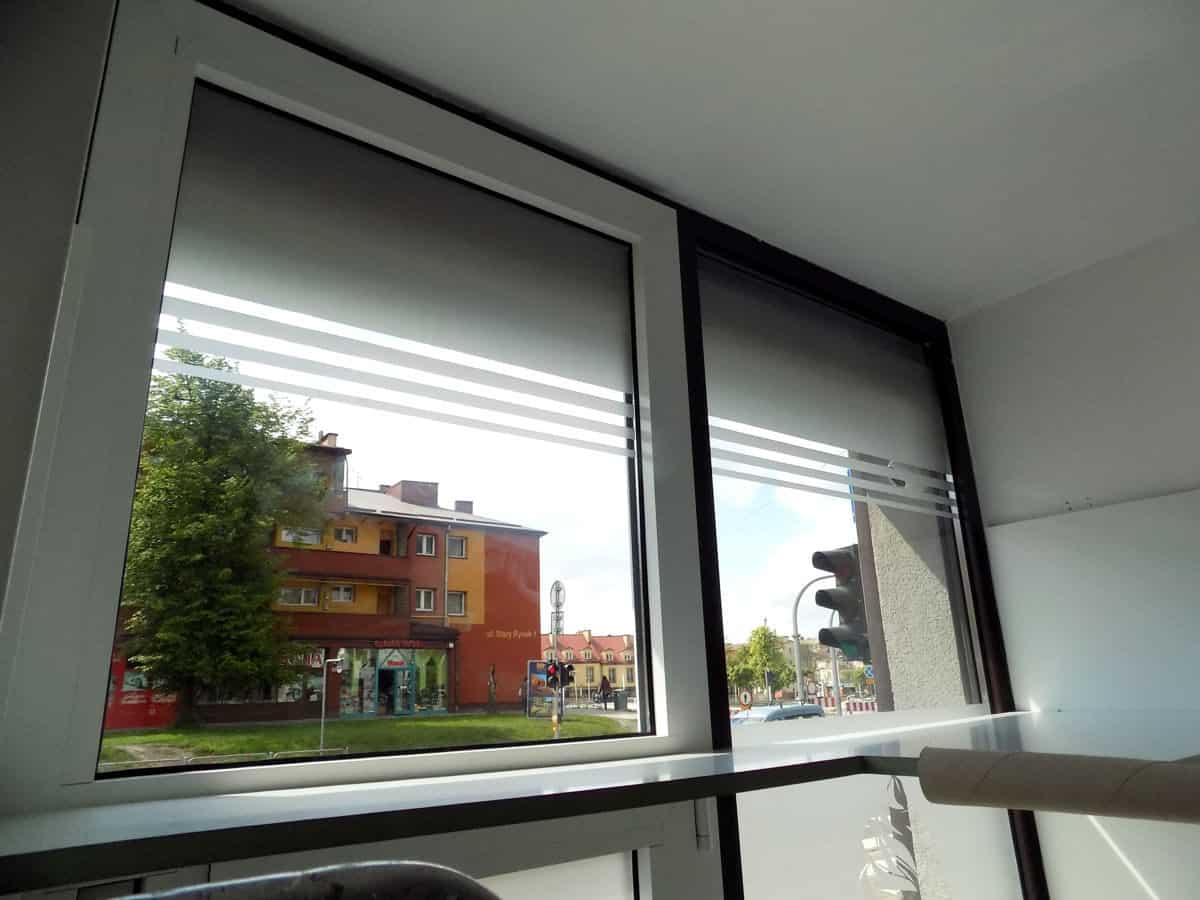 oklejanie szyby folią szronioną reklama cukierni w mińsku 3
