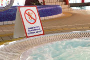 potykacze informacyjne PCV do budynku oznakowanie basenu mosir MIŃSK MAZOWIECKI
