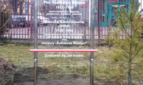Mińsk Mazowiecki tablica pamiątkowa INKA reklamy Arek