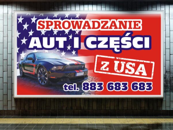 Przykład druku plakatu na billboard reklamowy