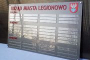 Oznakowanie Urzędu Miasta tablice wewnętrzne tablica na ścianę