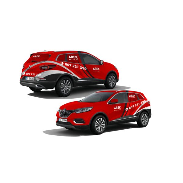 Reklama - naklejki na samochód osobowy typu SUV, kombi - obrazek 2