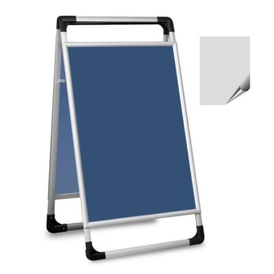 Składany potykacz reklamowy aluminiowy dwustronny 60x90 cm