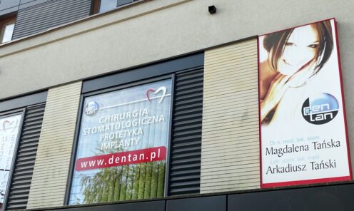 Reklama zewnętrzna w Mińsku Mazowieckim oznakowanie gabinetu