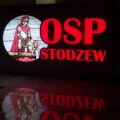 szyld podświetlany kaseton zewnętrzna reklama straży pożarnej OSP oznakowanie budynu