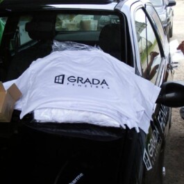 eksport Francja koszulki wizytówki oklejanie samochodu