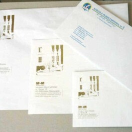 koperty z nadrukiem firmowym dla Szkoły Podstawowej