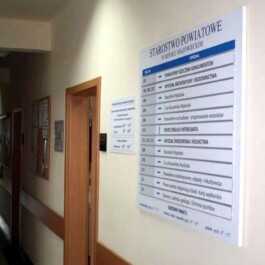 oznakowania system informacji wymiennej dla urzędu Starostwo Mińsk