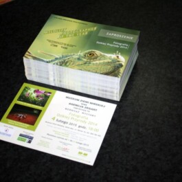 projekt i druk zaproszenia dla muzeum ziemi mińskiej