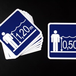 tabliczki informacyjne na basen w Mińsku Mazowieckim MOSiR