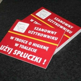 tabliczki informacyjne pcv dla MOSiR na basen