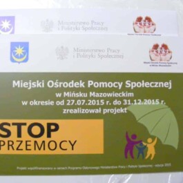 tabliczki z pcv MOPS Mińsk Mazowiecki