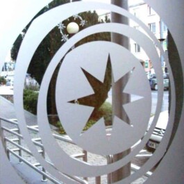 wyklejanie na szybach folii szronionej Urząd Miasta Mińsk Maz