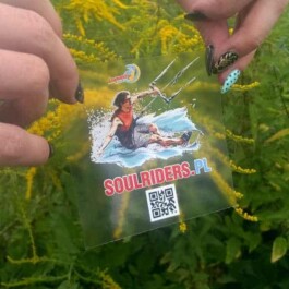 naklejka druk z białą podlewką uv prezentacja