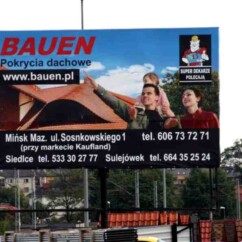 realizacje billboardy mińsk mazowiecki warszawska