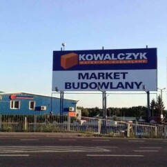 realizacje billboardy nietypowe 11 x 5 m z konstrukcją