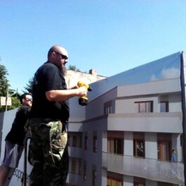 baner reklamowy montaż na osb