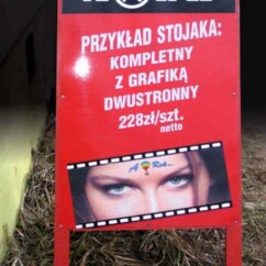 potykacz drewniany z blachą dwustronny