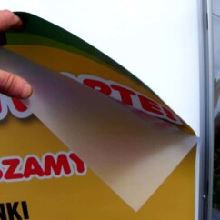 potykacz z zatrzaskową ramką i ekranem PET