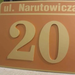 tablice administracyjne tabliczka na dom litery pcv