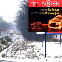 tablice reklamowe kierunkowe trasa Kołbilelska