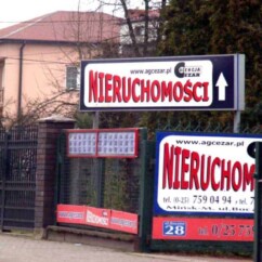 tablice reklamowe szyldy informacyjne