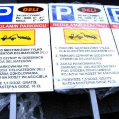 tablice reklamowo informacyjne znak parking
