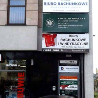 podświetlane kasetony reklamowe wymienna grafika