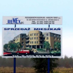 billboard z nadstawką choszczówka stojecka
