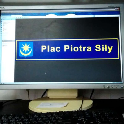 grafika eventowa dle mdk tablica pcv