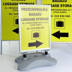 przenośne potykacze reklamowe reklama oznakowanie kierunkowe