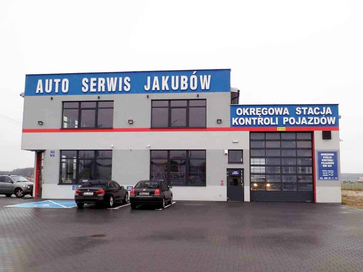 oznakowanie budynku firmy, zewnętrzne na budynku w jakubowie Reklama zewnętrzna