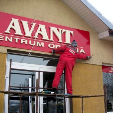 3D litery przestrzenne styrodur malowany farbą