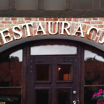 3D litery przestrzenne złote lusto plexi