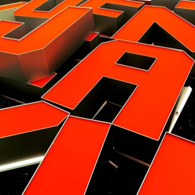 Litery przestrzenne świecące wybór liter na ścianę