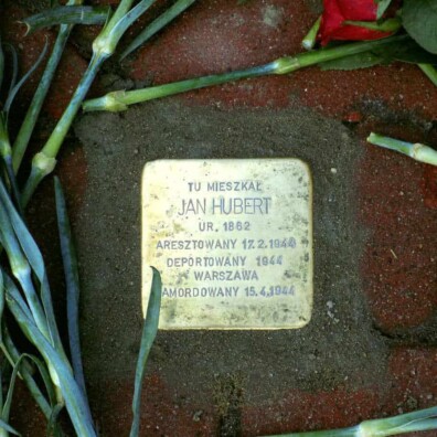 Stolperstein kamień pamięci dr Huberta Mińsk Mazowiecki