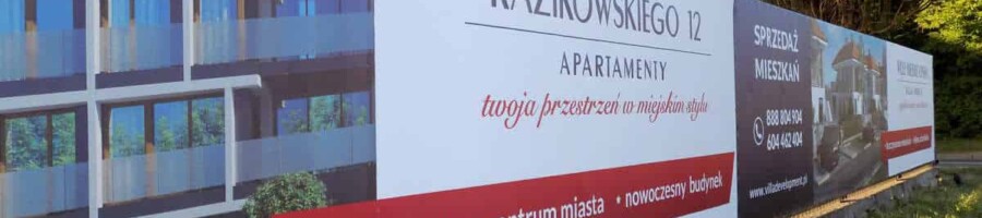 baner reklamowy na ogrodzenie mińsk mazowiecki