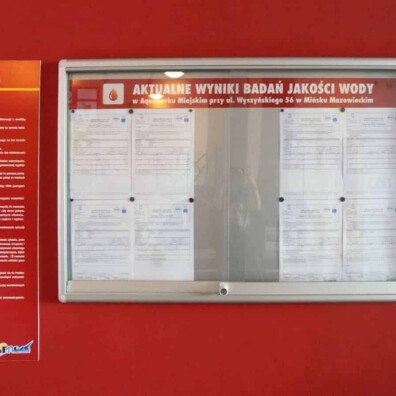 gablota na scianę z profila aluminiowego mosir minsk