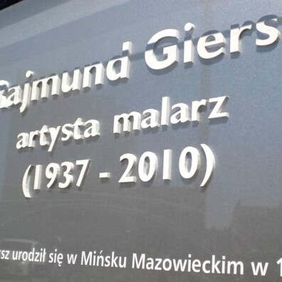 litery przestrzenne PCV wycięte ploterem