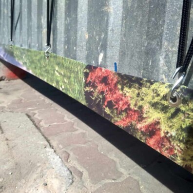 montaż banera reklamowego na ogrodzeniu w mińsku mazowieckim 8