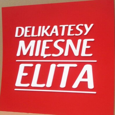 napisy przestrzenne 3D na PCV 5 mm