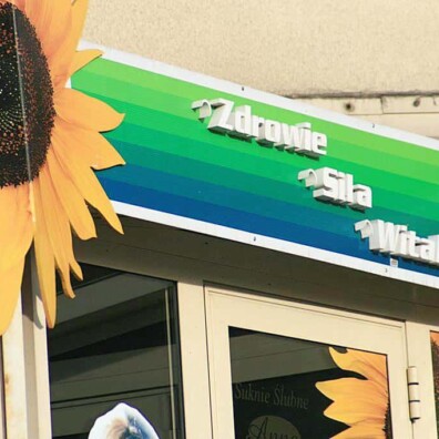 napisy ze styroduru litery 3D na szyld